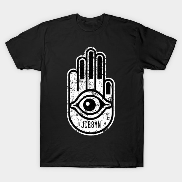 JC B8MN Hamsa Hand Logo T-Shirt by Jen Bateman